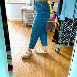 MADEWELL BALLOON JEANS HIGH RISE CROPPED